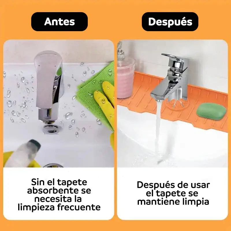 Tapete absorbente para grifo de cocina